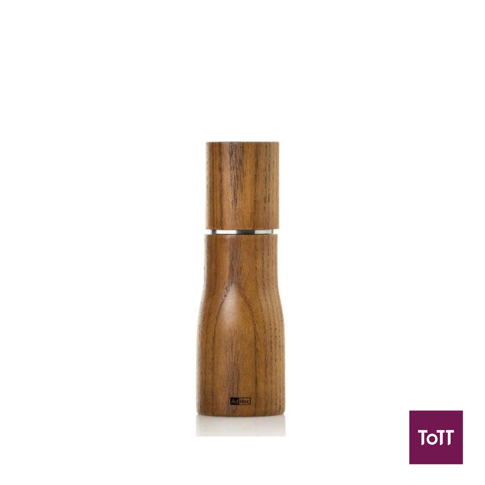 AdHoc Levo Ash Wood Pepper Or Salt Mill Ø5xH15cm, Brown