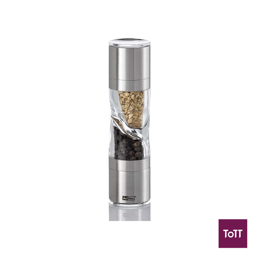 AdHoc Mini Duospice Stainless Steel Cutter and Mill Ø3.8xH15cm