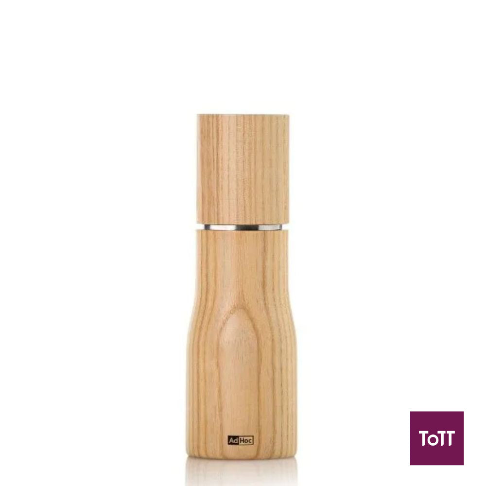 AdHoc Levo Ash Wood Pepper Or Salt Mill Ø5xH15cm