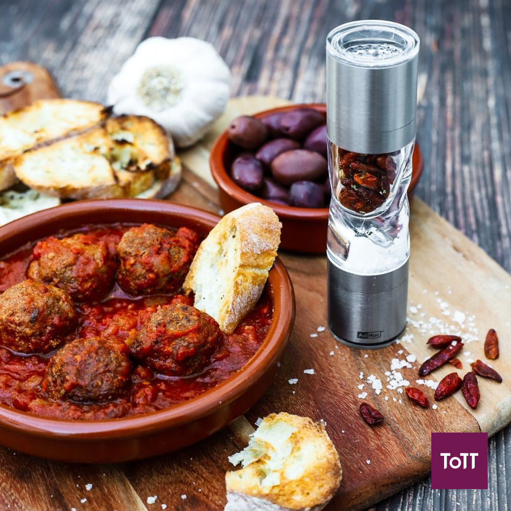 AdHoc Duospice Stainless Steel Cutter and Mill Ø4.5xH22cm