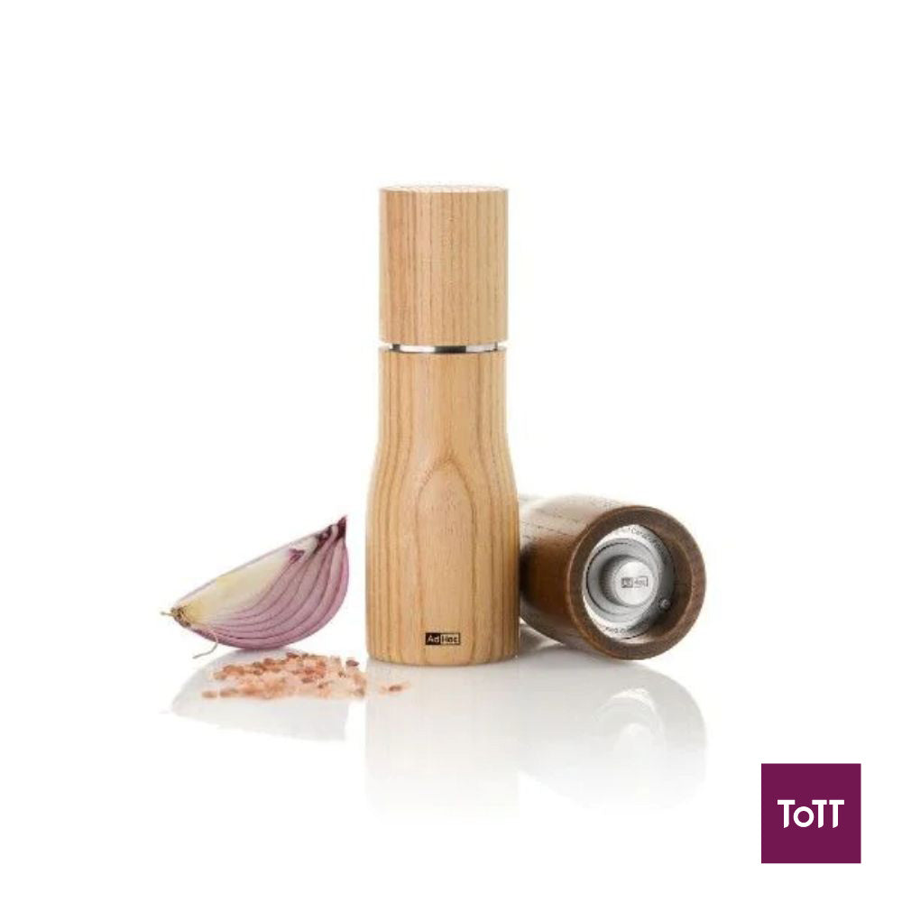 AdHoc Levo Ash Wood Pepper Or Salt Mill Ø5xH15cm