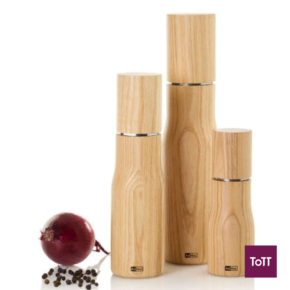 AdHoc Levo Ash Wood Pepper Or Salt Mill Ø5.8xH21cm