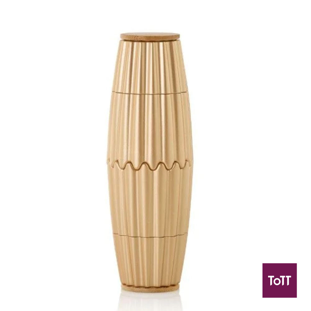 AdHoc Magtwo Ceracut Magnetic Salt and Pepper Mill Ø6.6xH19.5cm, Gold