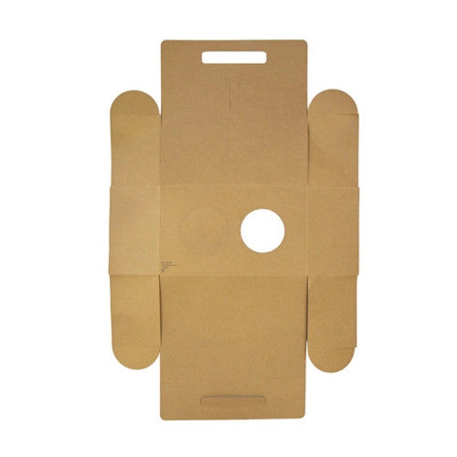 Kraft Paper To Go Lunch  2 Cups Carrier for 8oz/ 10oz / 12oz / 16oz / 20oz L:10in W:6in H:9in - 50 pcs