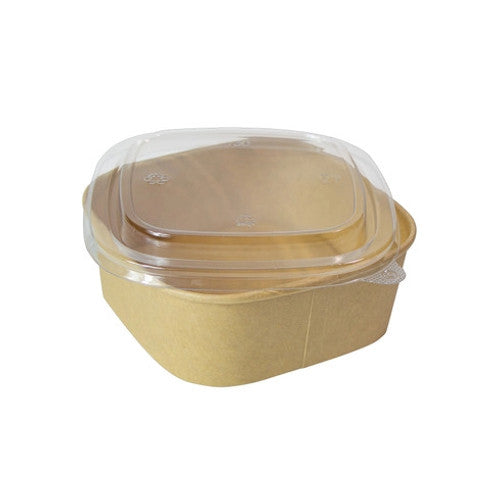 Square Kraft Meal Box 16oz L:5.1in W:5.1in H:2in - 50 pcs