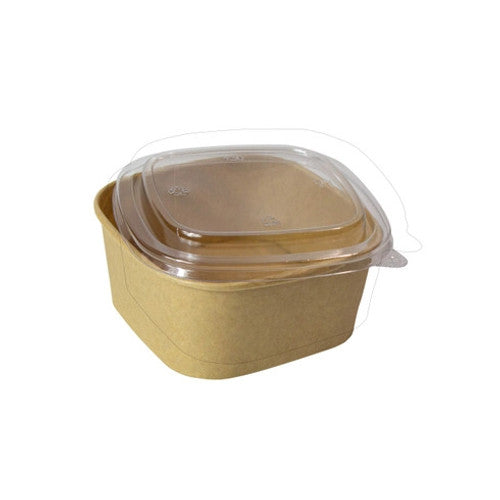 Square Kraft Meal Box 16oz L:5.1in W:5.1in H:2in - 50 pcs