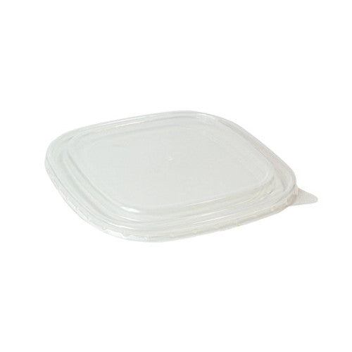 Square PET Lid for the 210PCAR range 25-46oz L:6.7in W:6.7in H:0.2in - 50 pcs