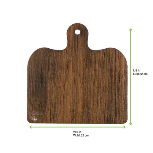 Double Face Marble/Wooden Cardboard Planks For Mezze/Tapas L:8in W:8in - 50 pcs