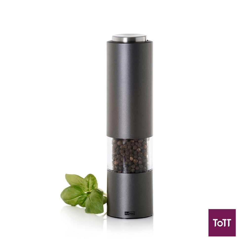 AdHoc Emill.3 Battery Operated Pepper Or Salt Mill Ø5xH21.5cm, Dark Grey