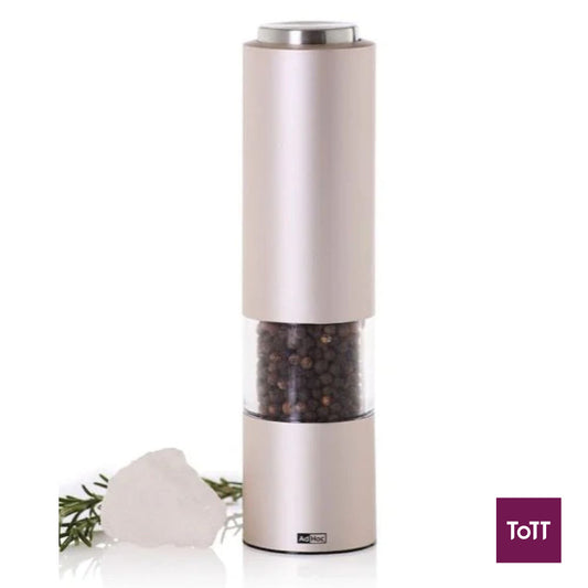 AdHoc Emill.3 Battery Operated Pepper Or Salt Mill Ø5xH21.5cm, Silver