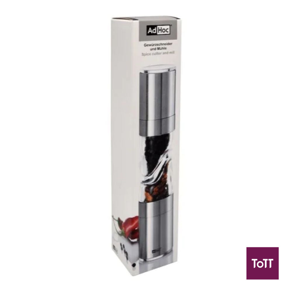 AdHoc Duospice Stainless Steel Cutter and Mill Ø4.5xH22cm