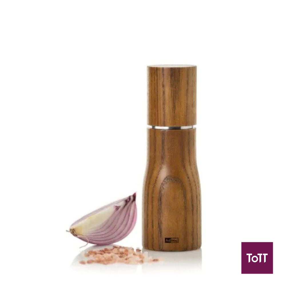 AdHoc Levo Ash Wood Pepper Or Salt Mill Ø5xH15cm, Brown