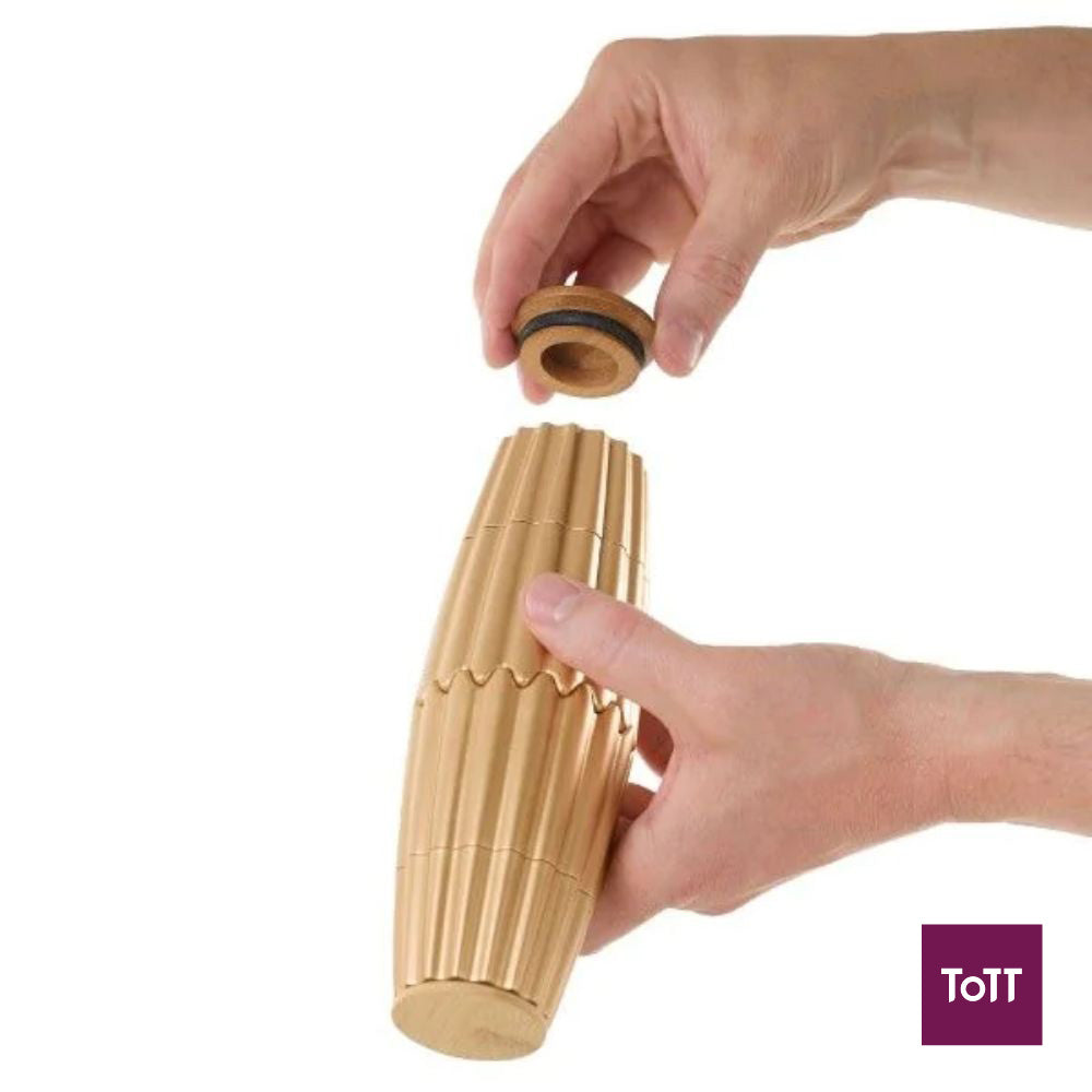 AdHoc Magtwo Ceracut Magnetic Salt and Pepper Mill Ø6.6xH19.5cm, Gold