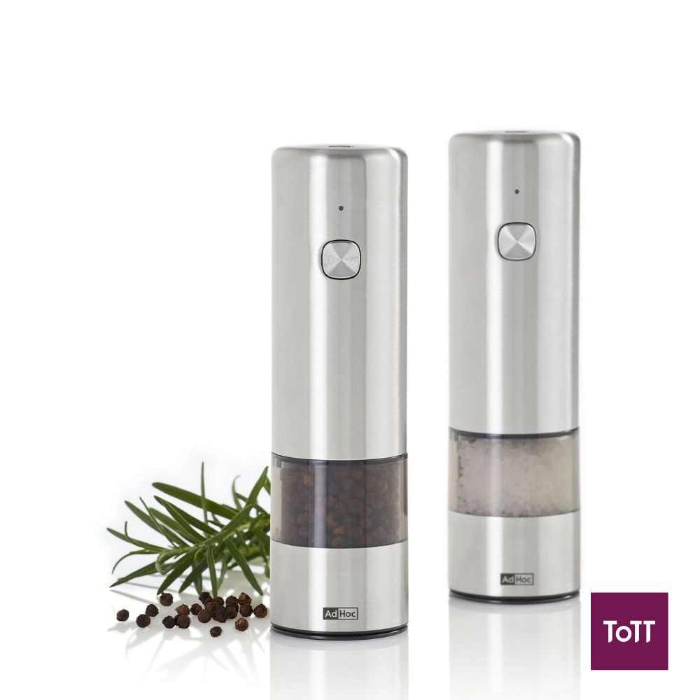 AdHoc I.Mill Ceracut Battery Operated Pepper and Salt Mill Ø5xH17cm