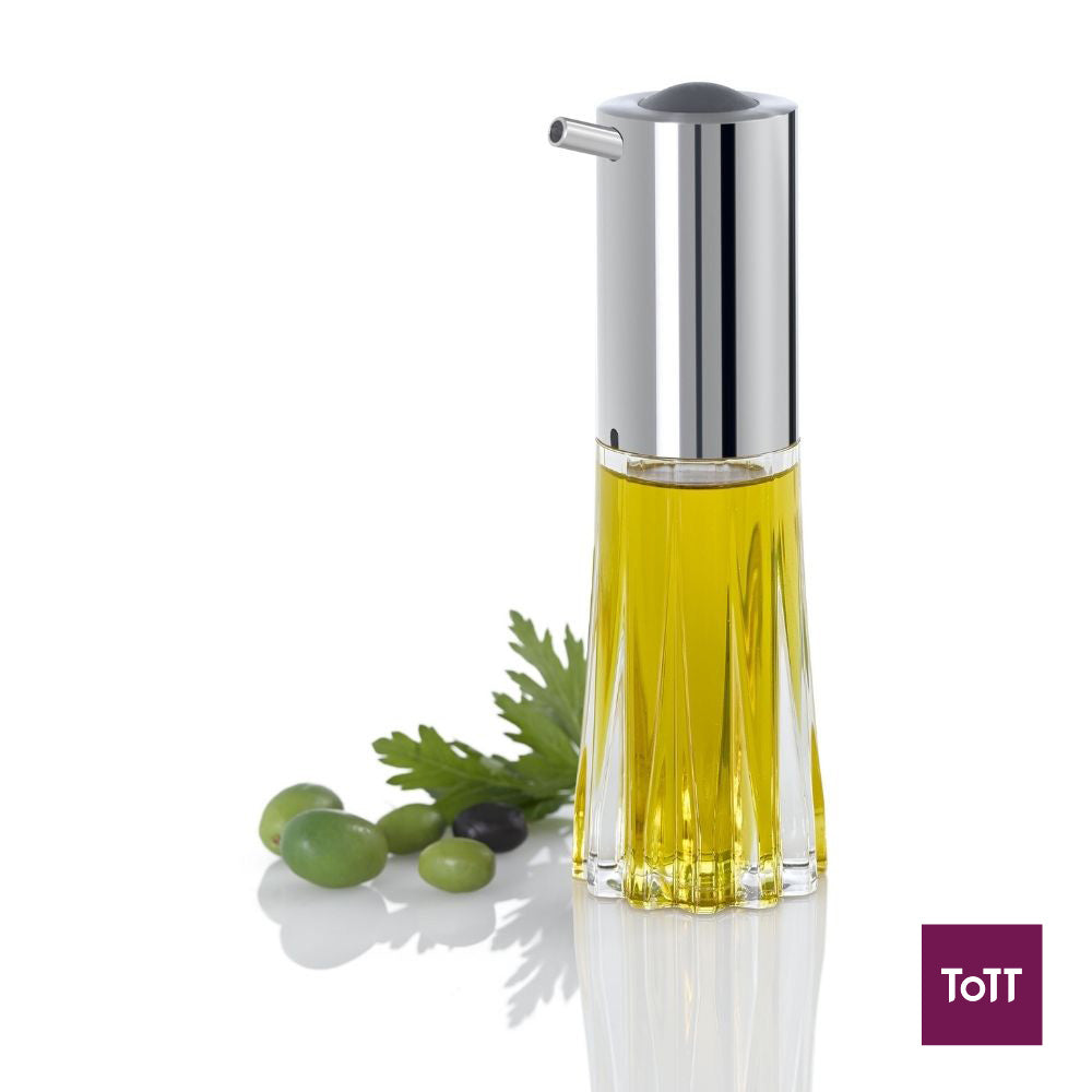 AdHoc Crystal Acrylic Oil & Vinegar Pourer With Stand L13.5xW6.7xH18.5cm, 2x75ml