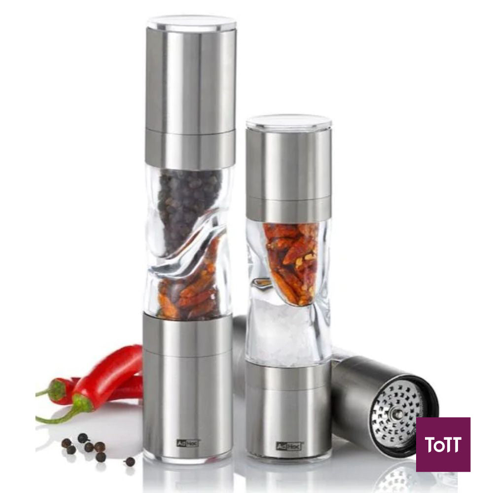 AdHoc Duospice Stainless Steel Cutter and Mill Ø4.5xH22cm