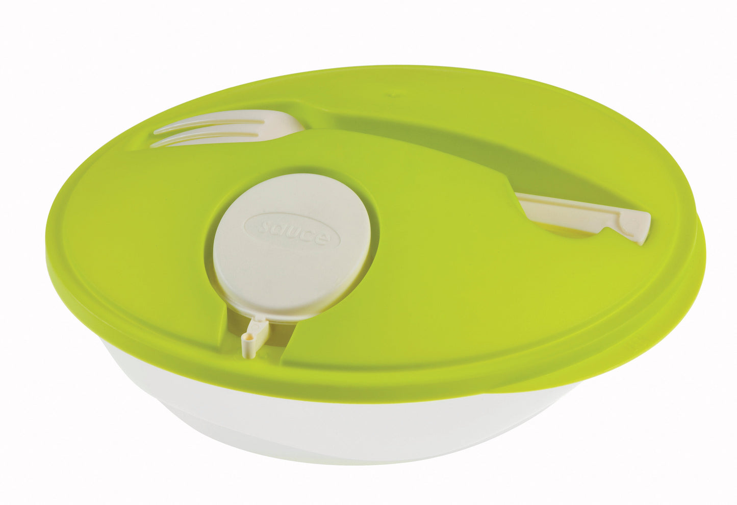 Green Salad Boxes with Fork & Sauce - Set of 3