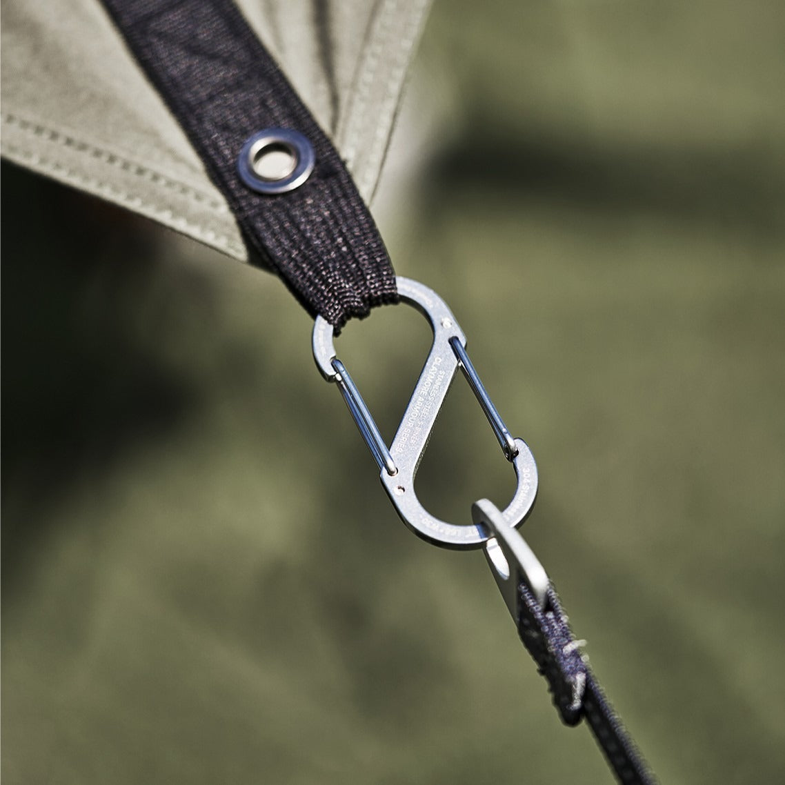 S-type carabiner 5-pack set with storage bag