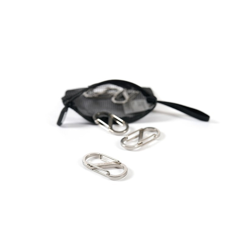 S-type carabiner 5-pack set with storage bag