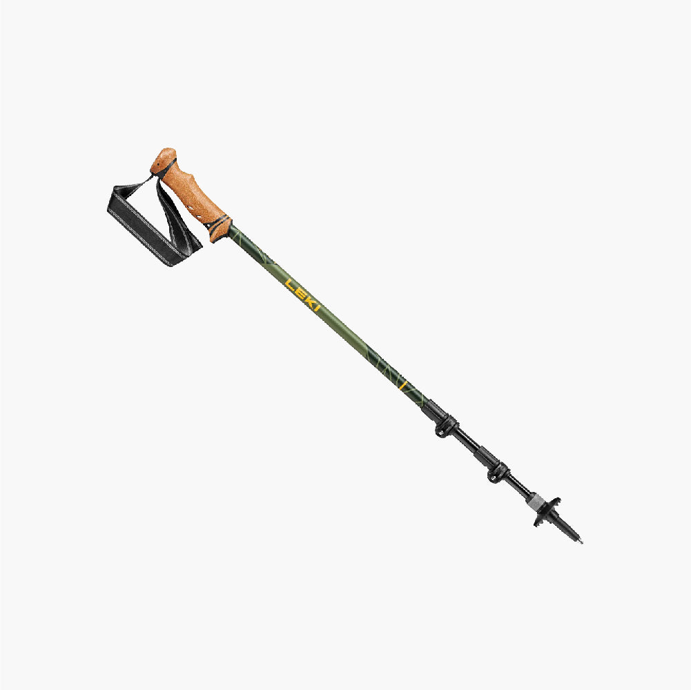 Aluminum shock-absorbing softwood short grip quick-release trekking pole (65221831)