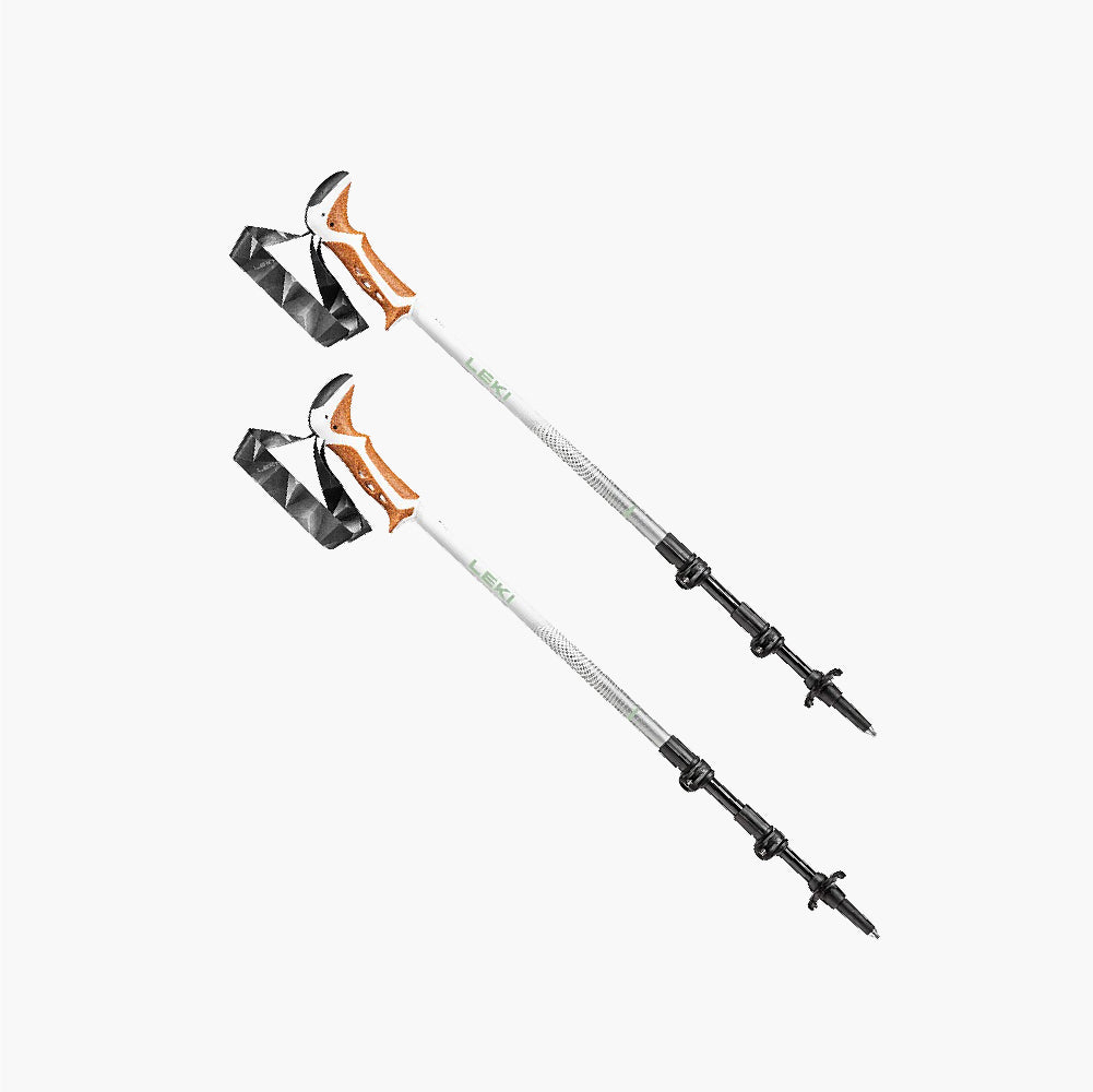 Women's Lightweight Aluminum Alloy Straight Handle Quick-Cut Hiking Pole (65222361)